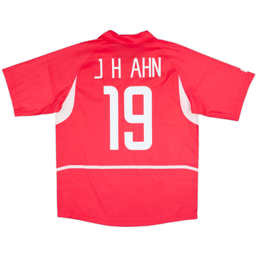2002-03 South Korea Home Shirt J.H.Ahn #19 - 8/10 - (L)