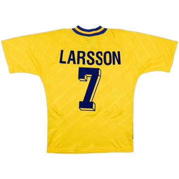 1994-96 Sweden Home Shirt Larsson #7 - 9/10 - (M)