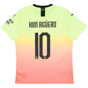 2019-20 Manchester City Third Shirt Kun Aguero #10 - 9/10 - (L)