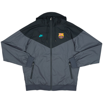2019-20 Barcelona Nike Hooded Rain Jacket - 9/10 - (M)