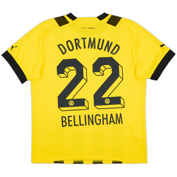 2022-23 Dortmund Home Shirt Bellingham #22 - 9/10 - (L)