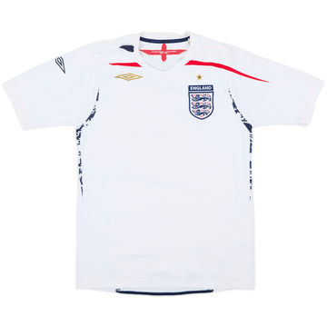 2007-09 England Home Shirt - 4/10 - (S)