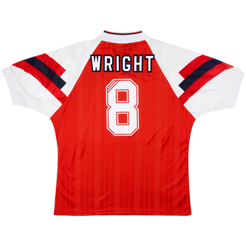 1992-94 Arsenal Home Shirt Wright #8 - 8/10 - (XL)