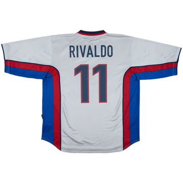 1998-01 Barcelona Away Shirt Rivaldo #11 - 9/10 - (XL)