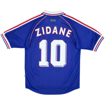 1998-00 France Home Shirt Zidane #10 - 8/10 - (S)