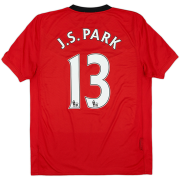 2009-10 Manchester United Home Shirt J.S.Park #13 - 7/10 - (M)