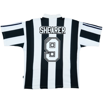 1995-97 Newcastle Home Shirt Shearer #9 - 7/10 - (L)