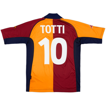 2001-02 Roma European Shirt Totti #10 - 9/10 - (M)