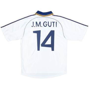 1998-00 Real Madrid Home Shirt J.M.Guti #14 - 8/10 - (L)