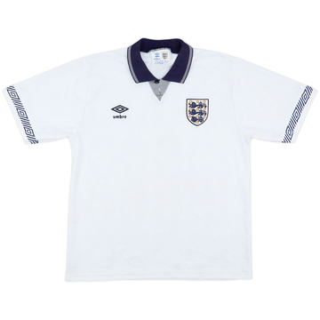 1990-92 England Home Shirt - 8/10 - (M)