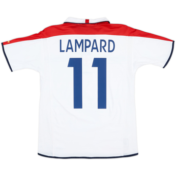 2003-05 England Home Shirt Lampard #11 - 7/10 - (XL.Boys)