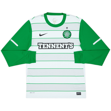 2011-12 Celtic Away L/S Shirt - 8/10 - (M)
