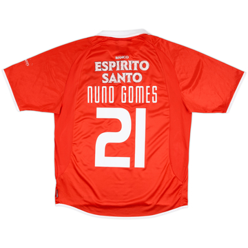 Camiseta de local Centenario del Benfica 2004-05 Nuno Gomes #21 - 6/10 - (L)