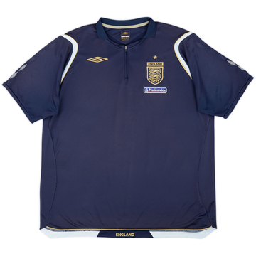 2004-06 England Umbro 1/4 Zip Polo Shirt - 8/10 - (XXL)