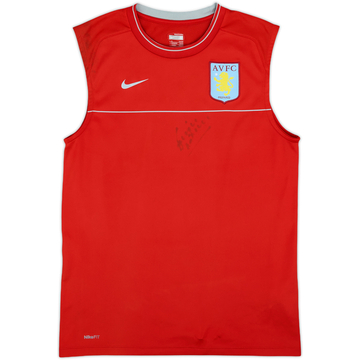 2008-09 Aston Villa Signed Nike Training Vest - 5/10 - (S)