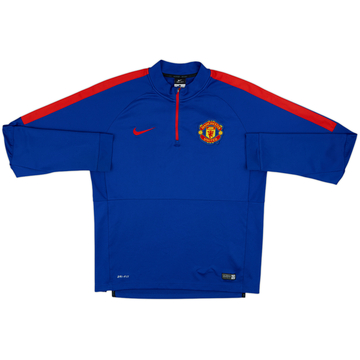 2014-15 Manchester United Nike 1/4 Zip Training Top - 7/10 - (L)