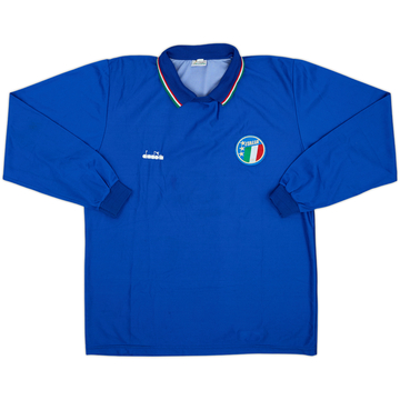 1986-91 Italy Home L/S Shirt - 8/10 - (L)
