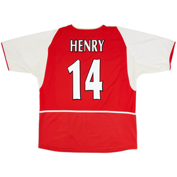 2002-04 Arsenal Home Shirt Henry #14 - 8/10 - (XL)
