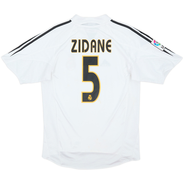 2004-05 Real Madrid Home Shirt Zidane #5 - 7/10 - (S)