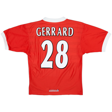 1998-00 Liverpool Home Shirt Gerrard #28 - 6/10 - (S)