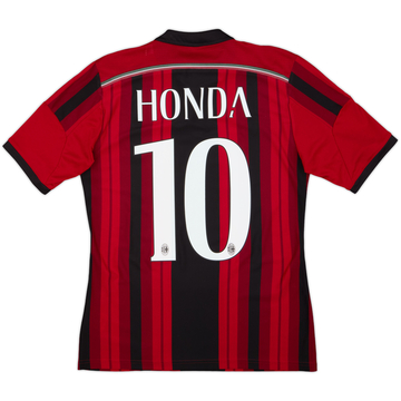 2014-15 AC Milan Home Shirt Honda #10 - 6/10 - (S)