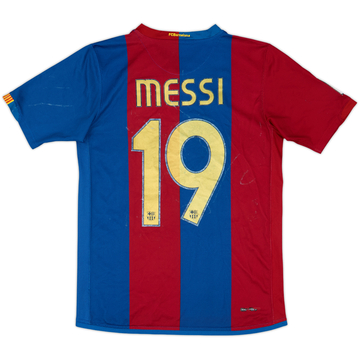 2006-07 Barcelona Home Shirt Messi #19 - 5/10 - (XL.Boys)