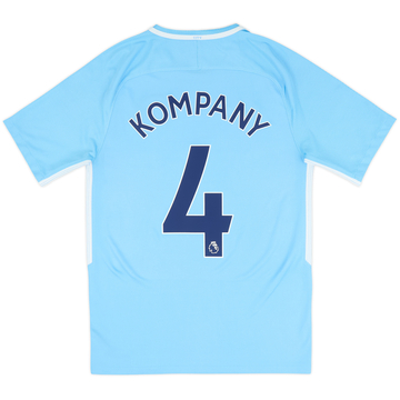 2017-18 Manchester City Camiseta Local Kompany #4 - 8/10 - (S)