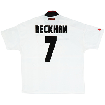 1997-99 Manchester United Away Shirt Beckham #7 - 8/10 - (XXL)