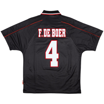 1998-99 Ajax Away Shirt F.De Boer #4 - 6/10 - (M)