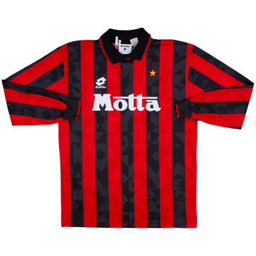 1993-94 AC Milan Home L/S Shirt - 9/10 - (XL)
