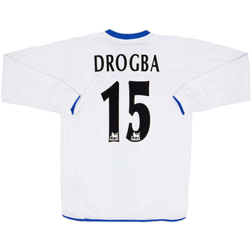 2003-05 Chelsea Away L/S Shirt Drogba #15 - 8/10 - (L)