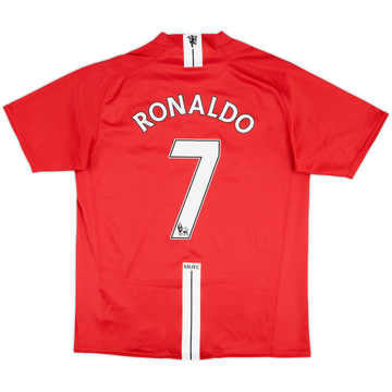 2007-09 Manchester United Home Shirt Ronaldo #7 - 8/10 - (M)