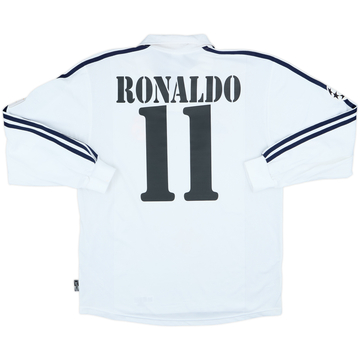 2002-03 Real Madrid Centenary Home L/S Shirt Ronaldo #11 - 5/10 - (M)