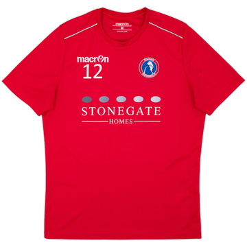 2018-19 Dorking Wanderers Macron Player Issue Training Shirt #12 - 9/10 - (M)