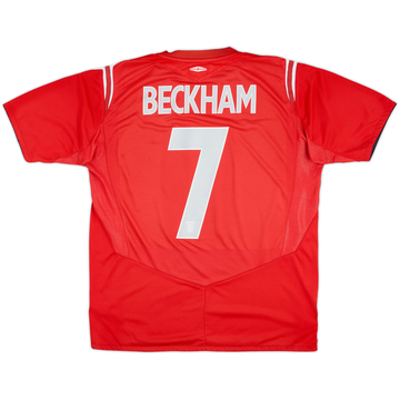 2004-06 England Away Shirt Beckham #7 - 5/10 - (L)