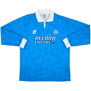 1994-96 Napoli Home L/S Shirt - 5/10 - (L)