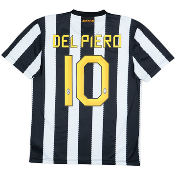 2010-11 Juventus Basic Home Shirt Del Piero #10 - 8/10 - (M)