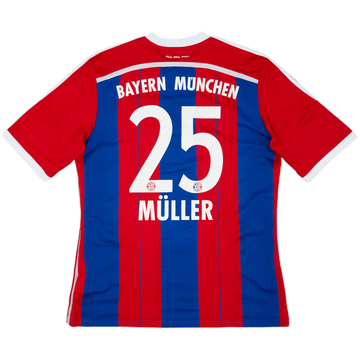 2014-15 Bayern Munich Home Shirt Muller #25 - 8/10 - (XL)