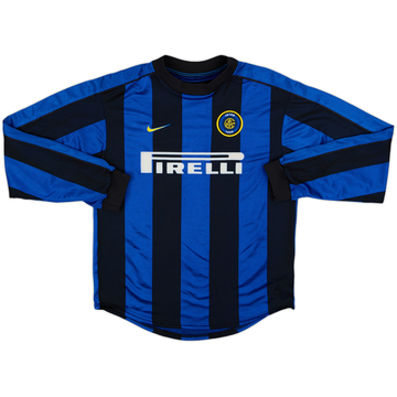 1999-00 Inter Milan Home L/S Shirt - 8/10 - (L.Boys)