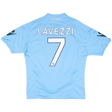 2009-10 Napoli Home Shirt Lavezzi #7 - 5/10 - (M)