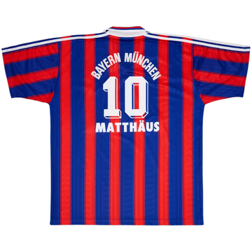 1995-97 Bayern Munich Home Shirt Matthaus #10 - 7/10 - (XXL)