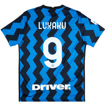 2020-21 Inter Milan Home Shirt Lukaku #9 - 5/10 - (L)