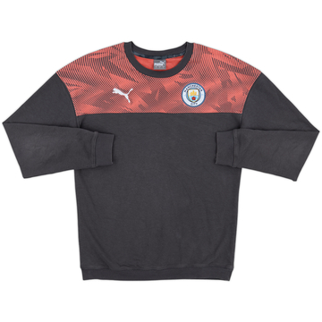 2019-20 Manchester City Puma Hooded Sweat Top - 7/10 - (S)