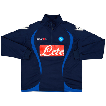 2012-13 Napoli Macron 1/4 Zip Drill Top - 5/10 - (L)