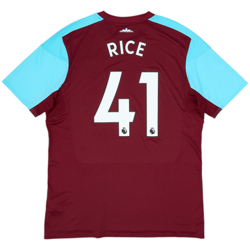 2017-18 West Ham Home Shirt Rice #41 - 8/10 - (XL)