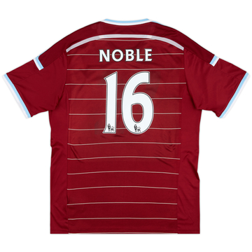2014-15 West Ham Home Shirt Noble #16 - 9/10 - (XL)