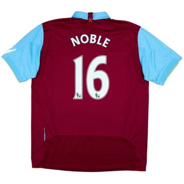 2010-11 West Ham Home Shirt Noble #16 - 9/10 - (XL)