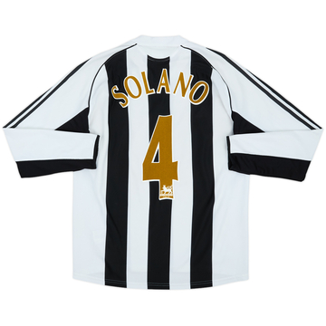 2005-07 Newcastle Home L/S Shirt Solano #4 - 7/10 - (M)