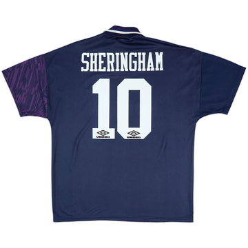 1994-95 Tottenham Away Shirt Sheringham #10 - 8/10 - (XL)