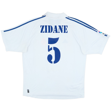 2001 Real Madrid Home Shirt Zidane #5 - 6/10 - (XL)